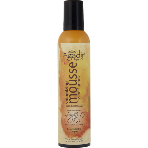 Agadir by Agadir, Argan Oil Volumizing Styling Mousse--Sulfate Free 8.5 oz