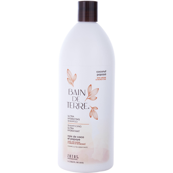 Bain De Terre by Bain De Terre, Coconut Papaya Ultra Hydrating Shampoo 33.8 oz