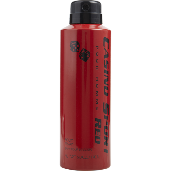 Casino Sport Red by Casino Parfums, Body Spray 6 oz