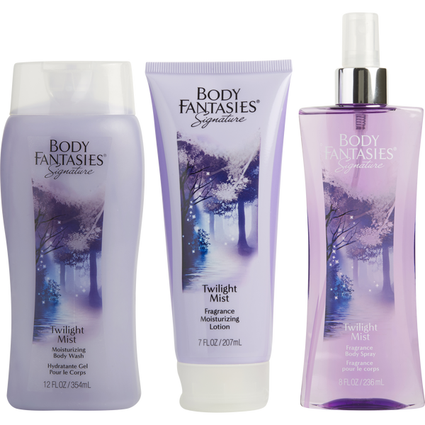 Body Fantasies Twilight by Body Fantasies, Body Spray 8 oz & Body Lotion 7 oz & Body Wash 12 oz