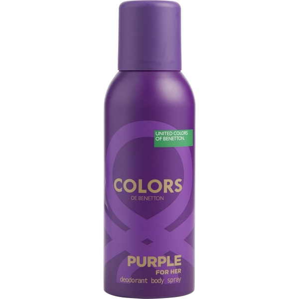 Colors De Benetton Purple by Benetton, Deodorant Spray 5 oz
