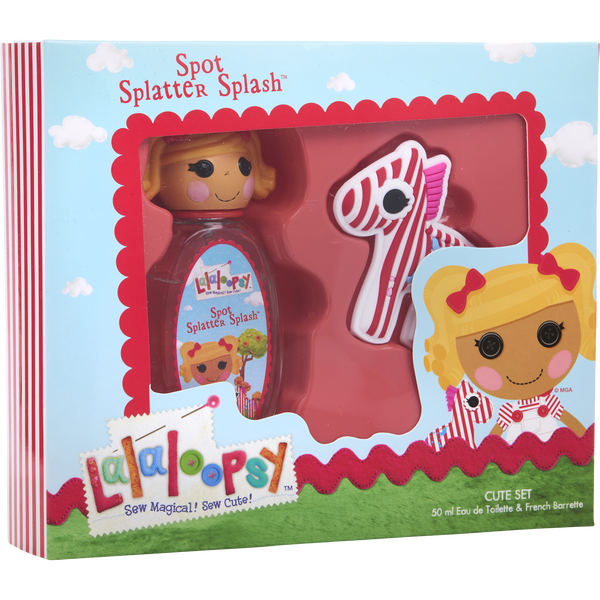 Lalaoopsy Spot Splatter Splash by Marmol & Son, Eau De Toilette Spray 1.7 oz & Hair Clip
