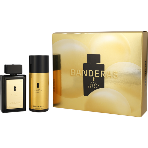 Antonio Banderas The Golden Secret by Antonio Banderas, Eau De Toilette Spray 3.4 oz & Deodorant Spray 5 oz, image 1 of 2