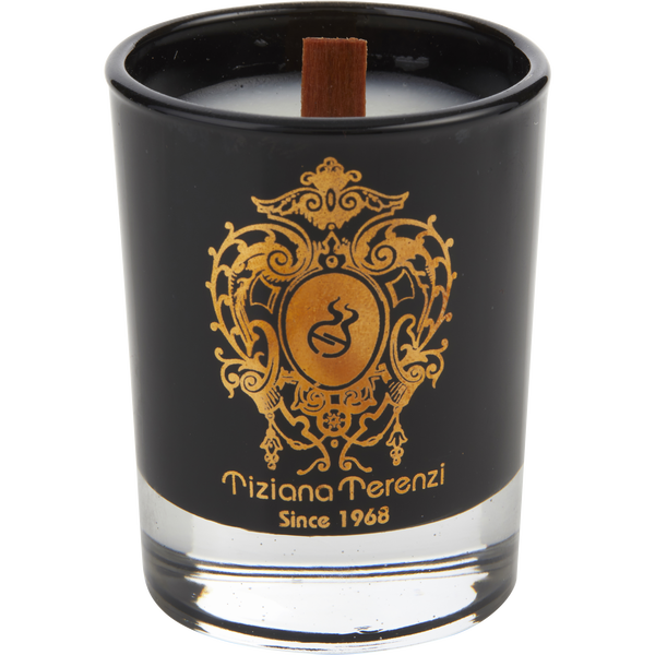 Tiziana Terenzi Almond Vanilla by Tiziana Terenzi, Scented Black Glass Candle 1.4 oz