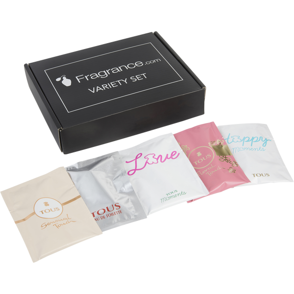 Tous Variety by Tous, 5 Piece Vial Variety Set With Tous Floral Touch & Tous Happy Moments & Tous Love & Tous Sensual Touch & Tous