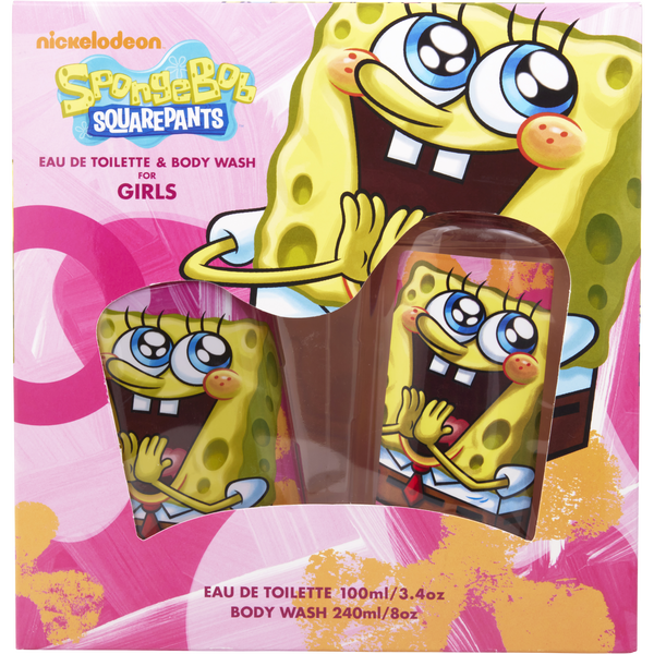 Spongebob Squarepants by Nickelodeon, Eau De Toilette Spray 3.4 oz & Body Wash 8 oz