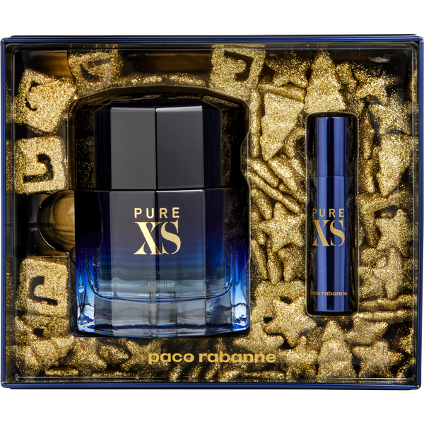 Pure Xs by Paco Rabanne, Eau De Toilette Spray 3.4 oz & Eau De Toilette Spray 0.33 oz Mini