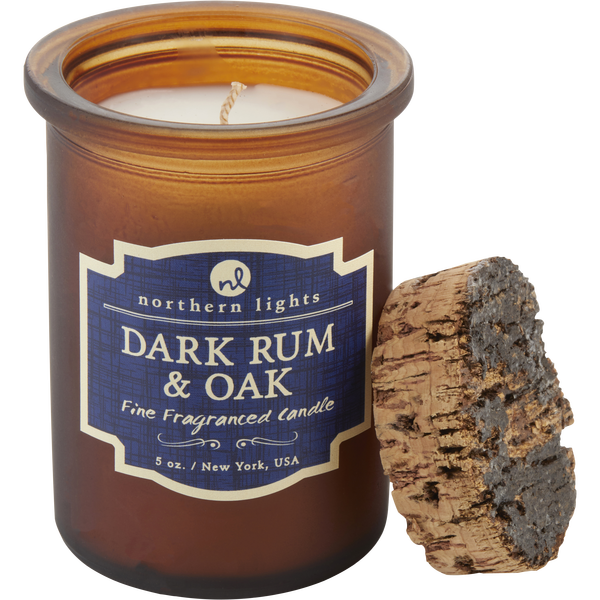 Dark Rum & Oak Scented by Northern Lights, Spirit Jar Candle 5 oz. - Burns 35 Hours