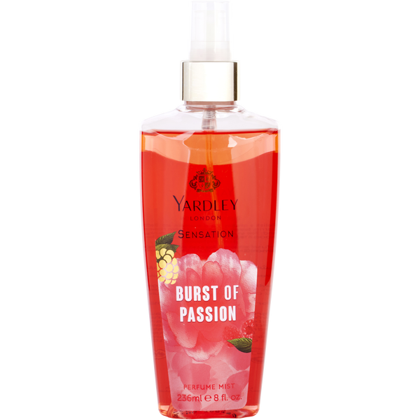 Yardley Sensation Burst Of Passion by Yardley, Fragrance Mist 8 oz
