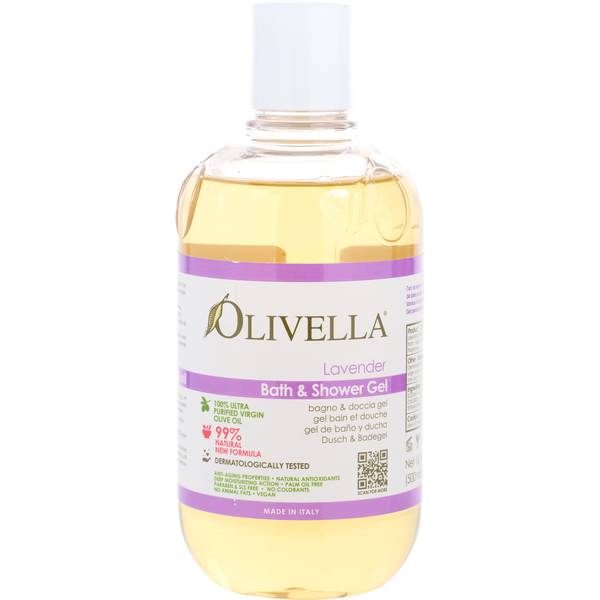 Olivella by Olivella, Bath & Shower Gel - Lavender 500ml/16.9oz