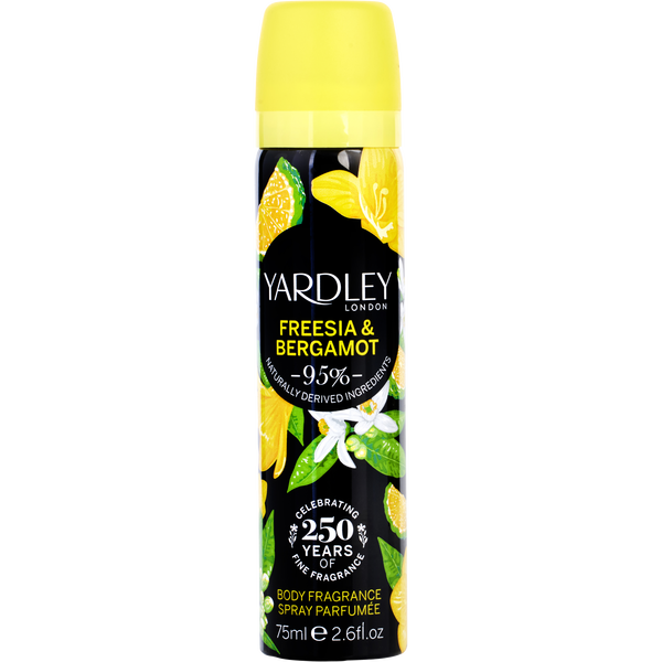 Yardley Freesia & Bergamot by Yardley, Body Spray 2.5 oz