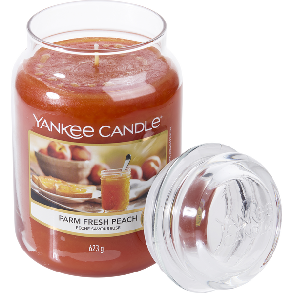 Yankee Candle by Yankee Candle, Farm Fresh Peach Scented Large Jar 22 oz