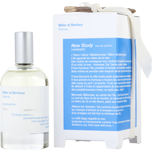 Miller Et Bertaux New Study Postcard by Miller Et Bertaux, Eau De Parfum Spray 3.4 oz