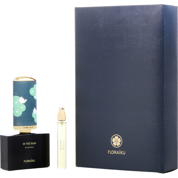 Floraiku In The Rain by Floraiku, Eau De Parfum Spray 1.7 oz & Eau De Parfum 0.33 oz Mini