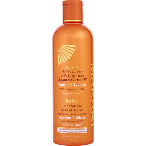 Makari by Makari De Suisse, Extreme Active Intense Unify & Illuminate Argan & Carrot Toning Glycerin 500ml/16.8oz