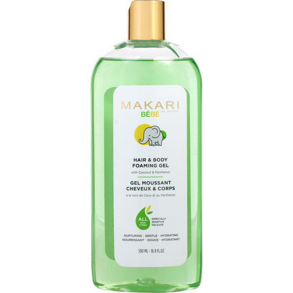 Makari by Makari De Suisse, Baby Body & Hair Foaming Gel 500ml/16.9oz