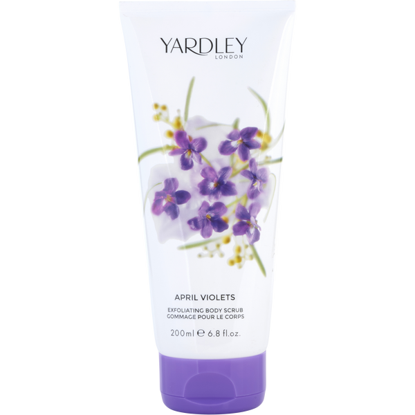 Yardley April Violets Exfoliating by Yardley, Body Scrub 6.8 oz