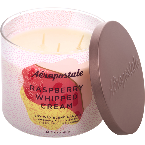 Aeropostale Raspberry Whipped Cream by Aeropostale, Scented Candle 14.5 oz