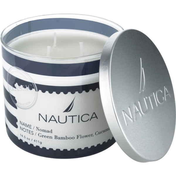 Nautica Nomad Green Bamboo & Cucumber by Nautica, Candle 14.5 oz