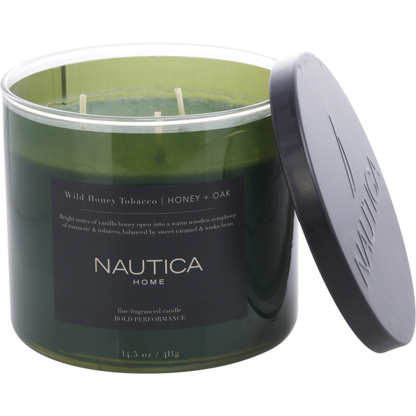 Nautica Wild Honey Tobacco by Nautica, Candle 14.5 oz