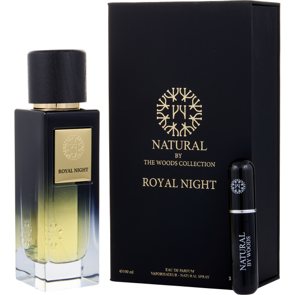 The Woods Collection Royal Night by The Woods Collection, Eau De Parfum Spray 3.4 oz (Natural Collection) + Rechargeable Mini