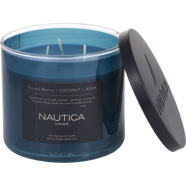 Nautica Coastal Breeze by Nautica, Scented Candle 14.5 oz