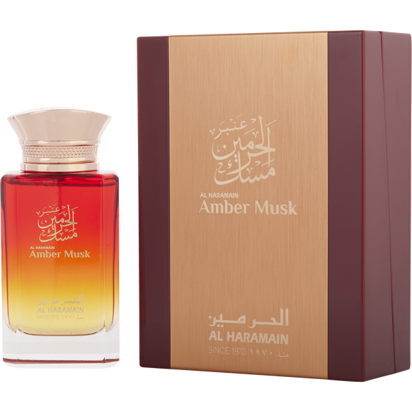 Al Haramain Amber Musk by Al Haramain, Eau De Parfum Spray (Arabic Version) 3.4 oz