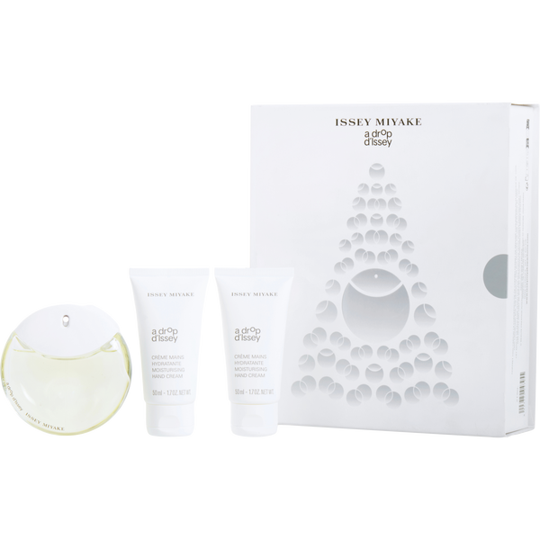 A Drop d'Issey by Issey Miyake, Eau De Parfum Spray 1.7 oz & Hand Cream 1.7 oz X2
