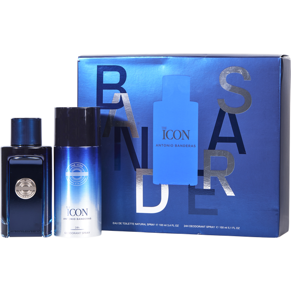 Antonio Banderas The Icon by Antonio Banderas, Eau De Toilette Spray 3.4 oz & Deodorant Spray 5 oz
