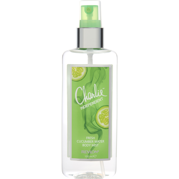 Charlie Independent Fresh Cucumber Water by Revlon, Body Mist 3.3 oz