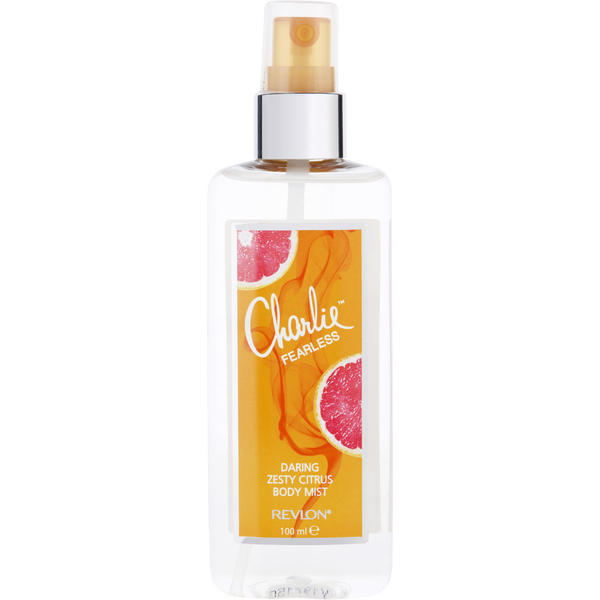Charlie Fearless Daring Zesty Citrus by Revlon, Body Mist 3.3 oz