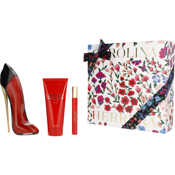 Ch Very Good Girl by Carolina Herrera, Eau De Parfum Spray 2.7 oz & Body Lotion 3.4 oz & Eau De Parfum Spray 0.33 oz Mini, image 1 of 2