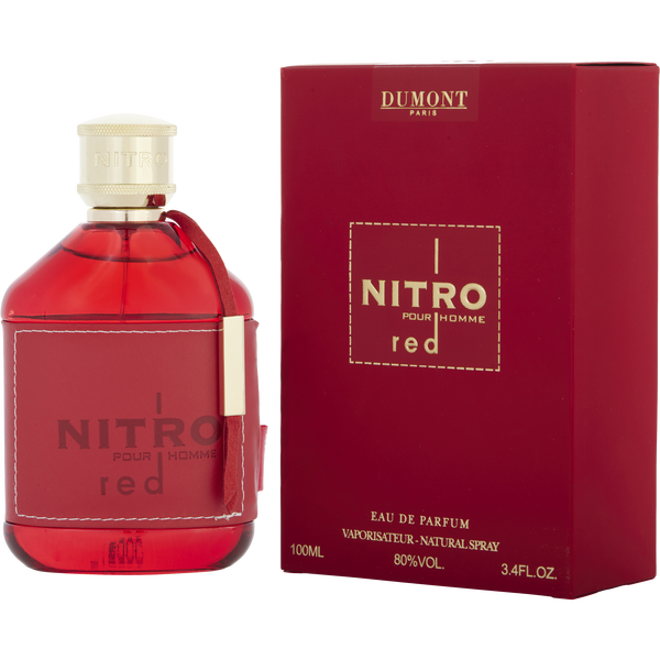 Nitro Red Pour Homme by Dumont Paris, Eau De Parfum Spray 3.4 oz