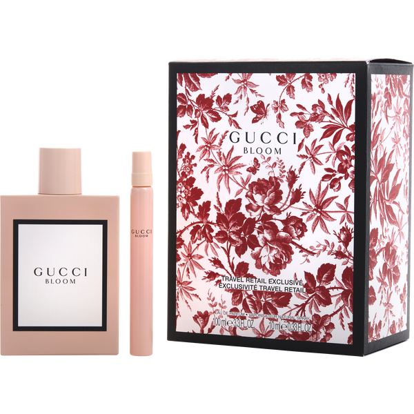 Gucci Bloom by Gucci, Eau De Parfum Spray 3.3 oz & Eau De Parfum Spray 0.33 oz Mini
