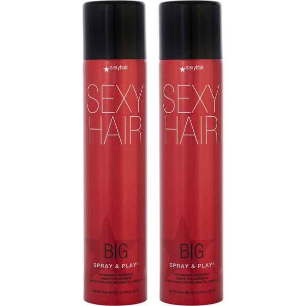 Sexy Hair by Sexy Hair Concepts, Big Sexy Hair Spray And Play Volumizing Hair Spray 10 oz (2 Pack)