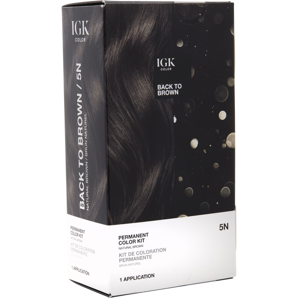 Igk by Igk, Permanent Color Kit - 5n Back To Brown (Natural Brown)