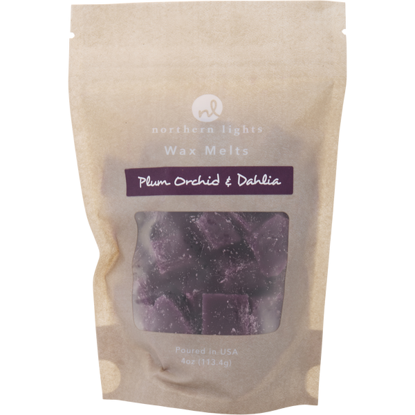 Plum Orchid & Dahlia by Northern Lights, Wax Melts Pouch 4 oz