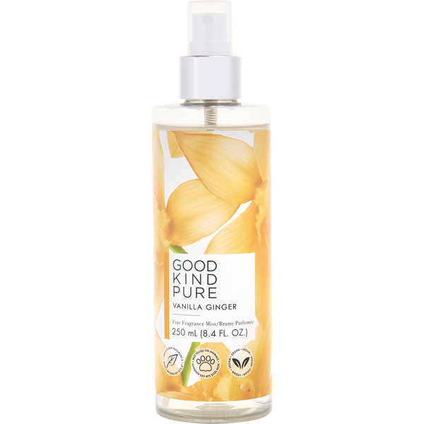 Good Kind Pure Vanilla Ginger by Good Kind, Fine Fragrance Mist 8.4 oz