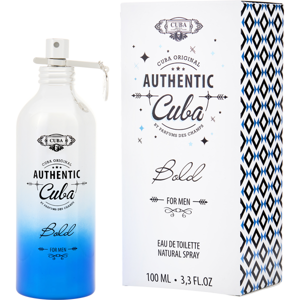 Cuba Authentic Bold by Cuba, Eau De Toilette Spray 3.3 oz