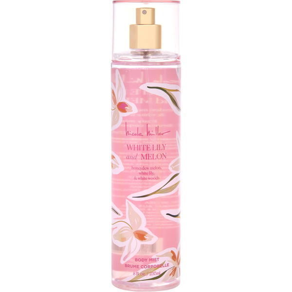 Nicole Miller White Lily Melon by Nicole Miller, Body Mist Spray 8 oz