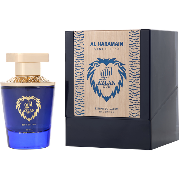 Al Haramain Azlan Oud Bleu Edition by Al Haramain, Extrait De Parfum Spray 3.4 oz