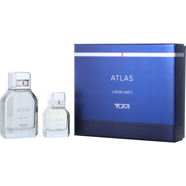 Tumi Atlas by Tumi, Eau De Parfum Spray 3.4 oz & Eau De Parfum Spray 1 oz