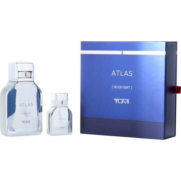 Tumi Atlas by Tumi, Eau De Parfum Spray 6.8 oz & Eau De Parfum Spray 1 oz