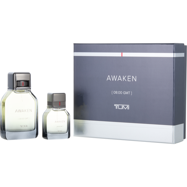 Tumi Awaken by Tumi, Eau De Parfum Spray 3.4 oz & Eau De Parfum Spray 1 oz