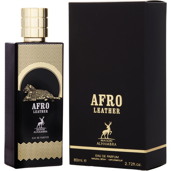 Maison Alhambra Afro Leather by Maison Alhambra, Eau De Parfum Spray 2.7 oz