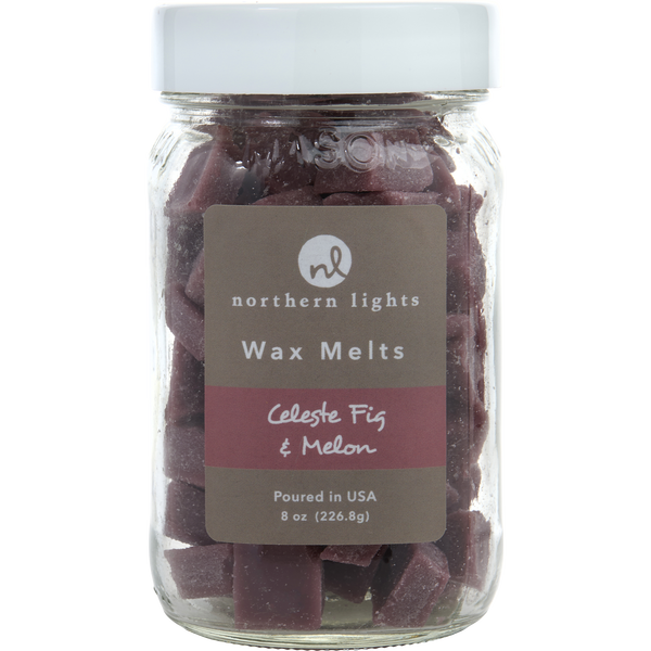 Celeste Fig & Melon by Northern Lights, Simmering Fragrance Chips - Jar Containing 100 Melts 7 oz