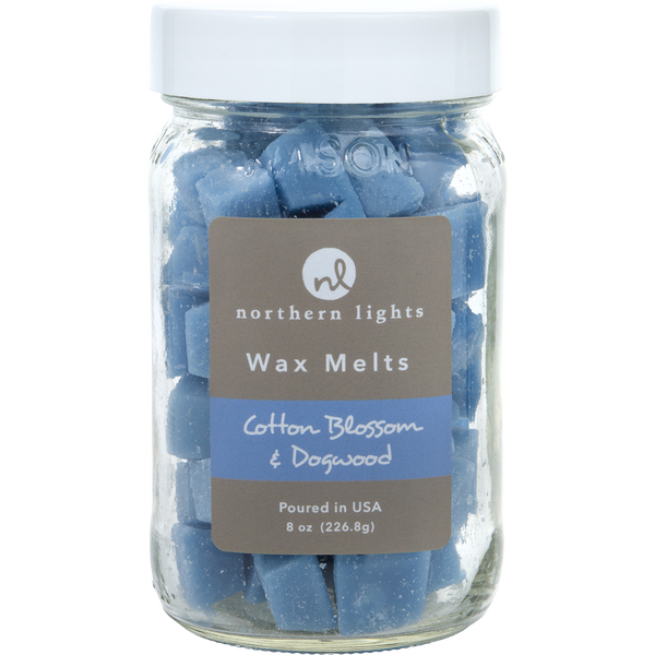 Cotton Blossom & Dogwood by Northern Lights, Simmering Fragrance Chips - Jar Containing 100 Melts 7 oz