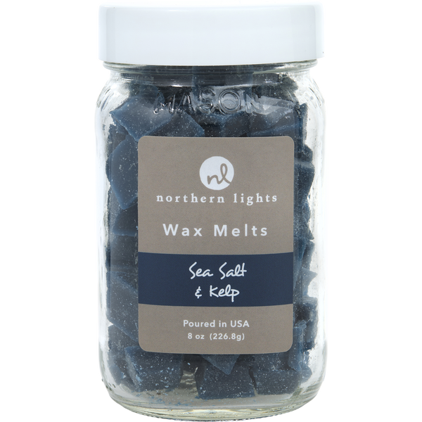 Sea Salt & Kelp by Northern Lights, Simmering Fragrance Chips - Jar Containing 100 Melts 7 oz