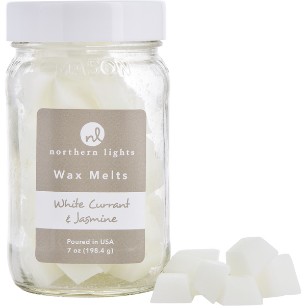 White Currant & Jasmine by Northern Lights, Simmering Fragrance Chips - Jar Containing 100 Melts 7 oz