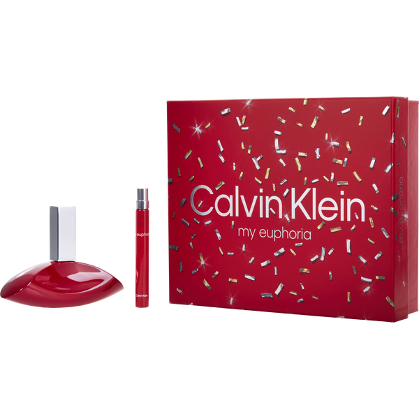 My Euphoria by Calvin Klein, Eau De Parfum Spray 3.4 oz & Eau De Parfum Spray 0.34 oz Mini, image 1 of 2